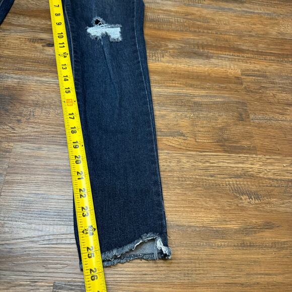 Jessica Simpson adored high rise ankle jeans size 25 raw hem dark wash - Picture 5 of 10